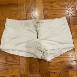 Hollister White Jean Short